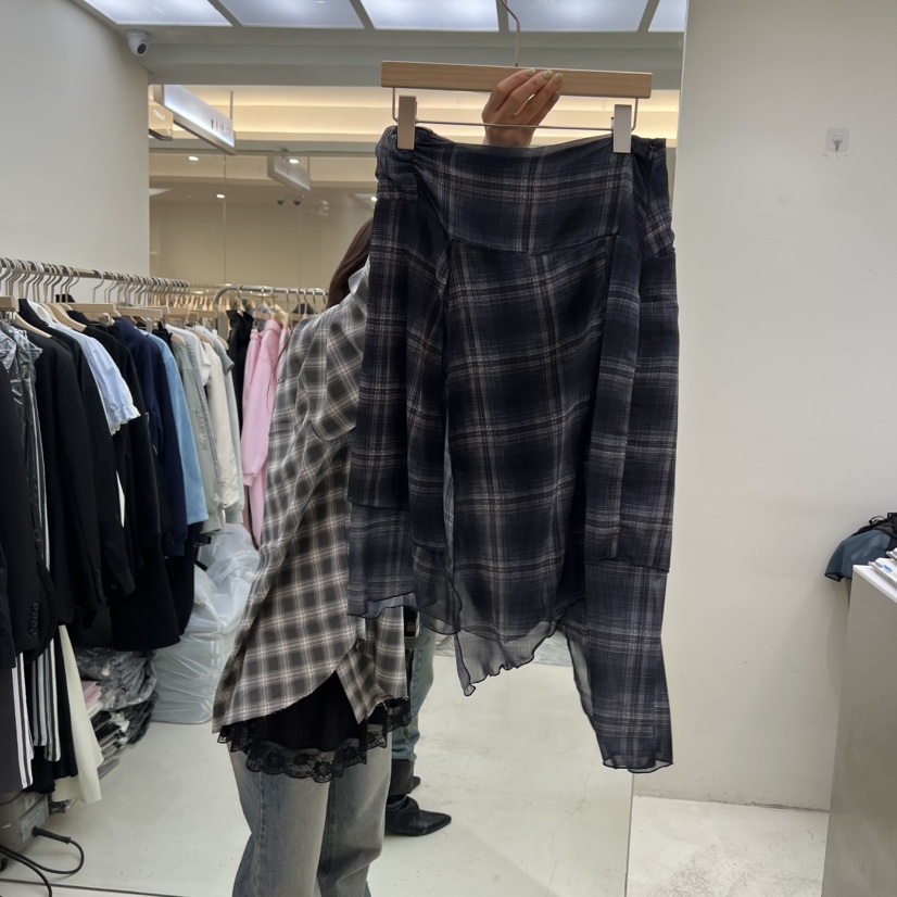 FLAUNT韓國代購女裝新款真品人氣時尚26春夏半身裙中短裙FLAUNT半身裙/中短裙