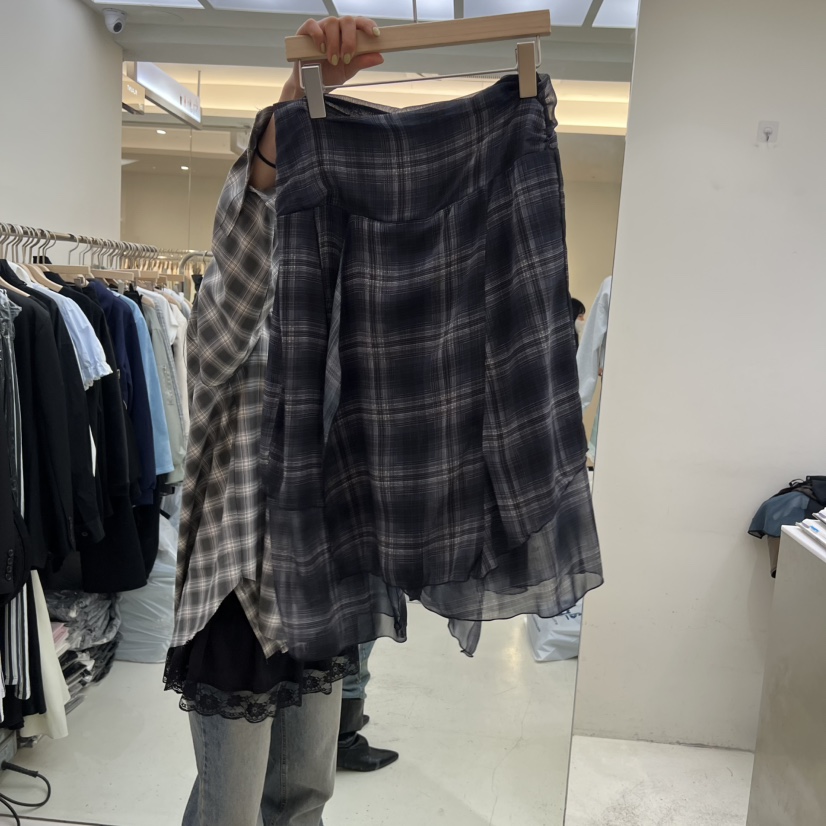 FLAUNT韓國代購女裝新款真品人氣時尚26春夏半身裙中短裙FLAUNT半身裙/中短裙圖色1