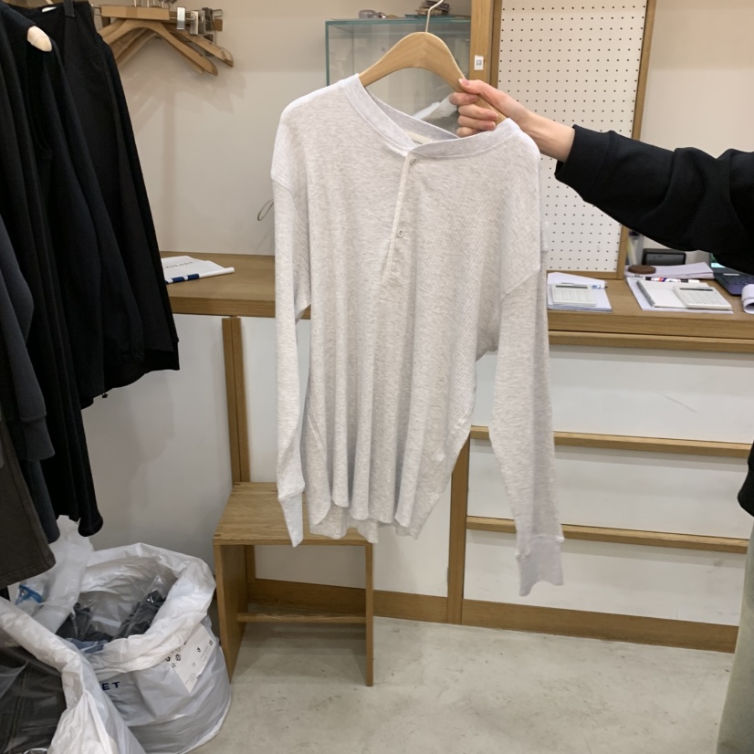 ARCHITEKT韓國代購女士新品時尚休閑職業熱賣人氣長袖T恤ARCHITEKT長袖T恤圖色1