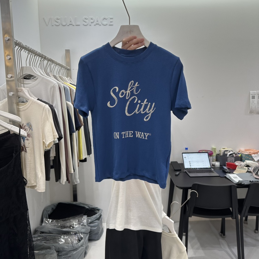 VISUAL SPACE/PAGE92/FLEISCHER韓國代購女士新款熱賣T恤柔軟VISUAL SPACE/PAGE92/FLEISCHERT恤圖色3