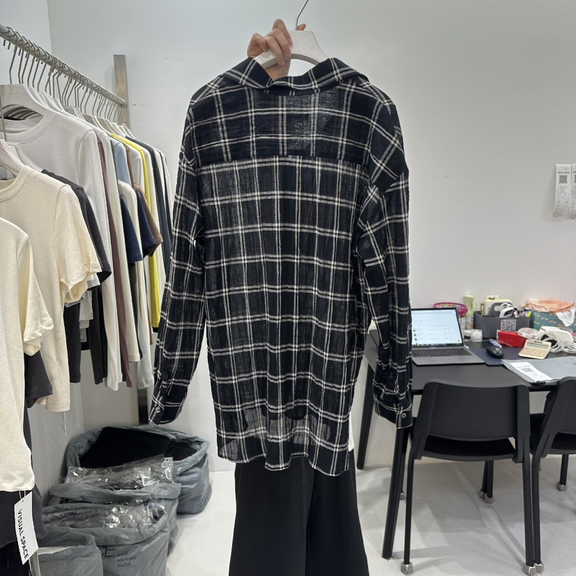 VISUAL SPACE/PAGE92/FLEISCHER東大門代購女裝新品真品襯衫蕾絲衫格紋VISUAL SPACE/PAGE92/FLEISCHER襯衫/蕾絲衫