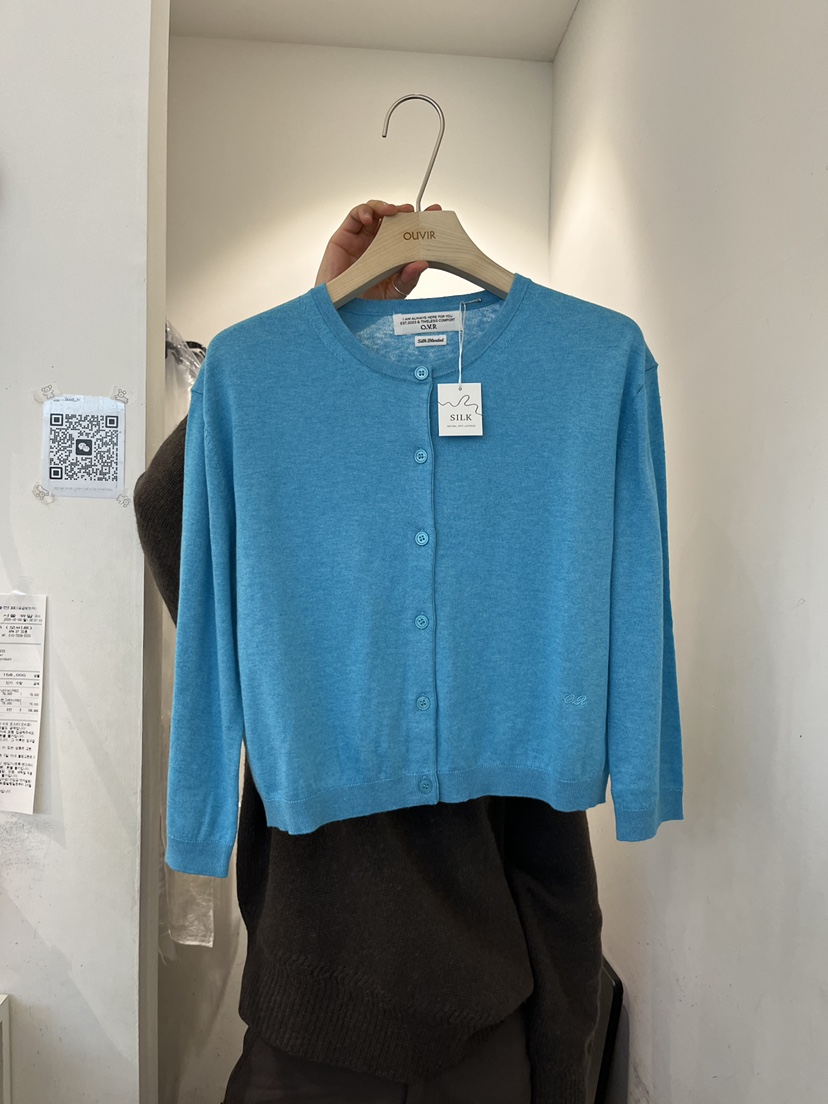OUVIR韓國代購女士新款時尚熱賣人氣休閑推薦針織衫混紡絲綢O.V.R/OUVIR針織衫圖色3