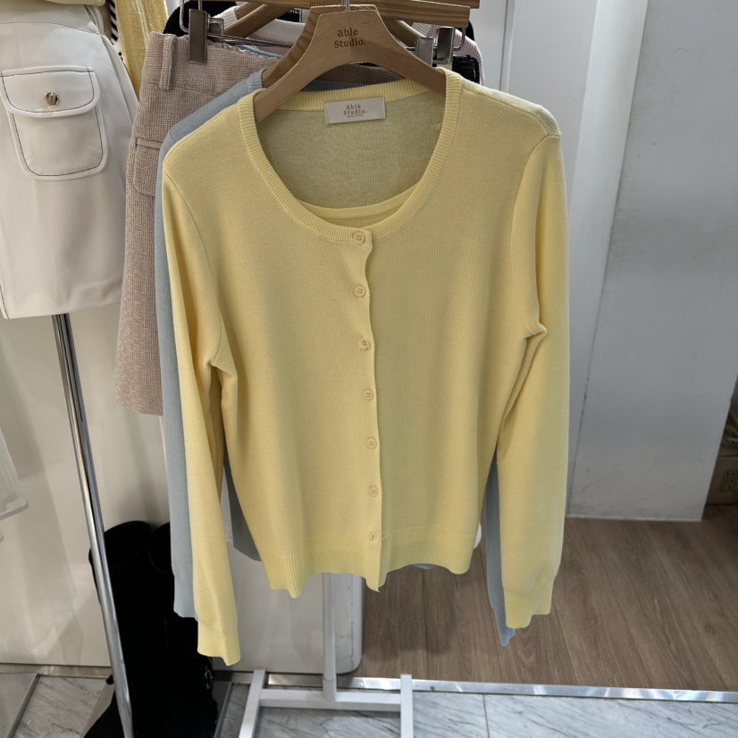 ABLESTUDIO東大門直郵女士新款26春夏職業時尚針織衫套裝ABLESTUDIO針織衫圖色2