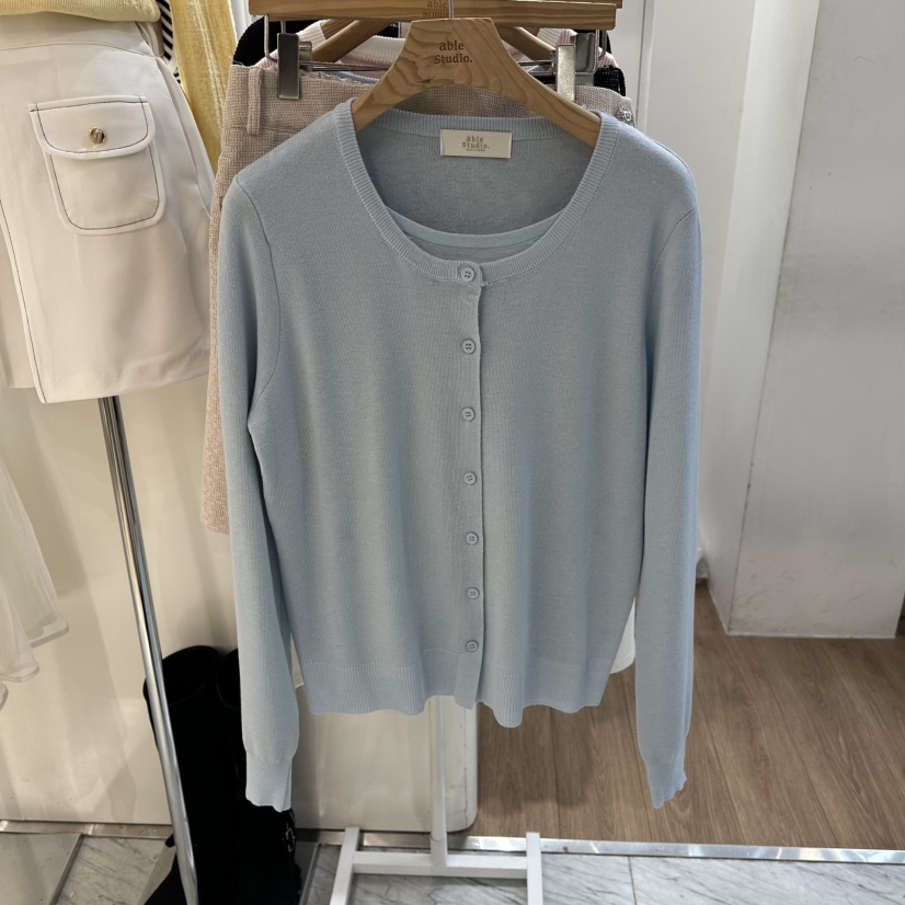 ABLESTUDIO東大門直郵女士新款26春夏職業時尚針織衫套裝ABLESTUDIO針織衫圖色3