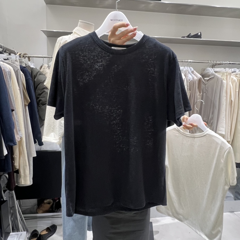 WOOD SAGE韓國代購女裝新款休閑26春夏時尚人氣真品熱賣T恤WOOD SAGET恤圖色2