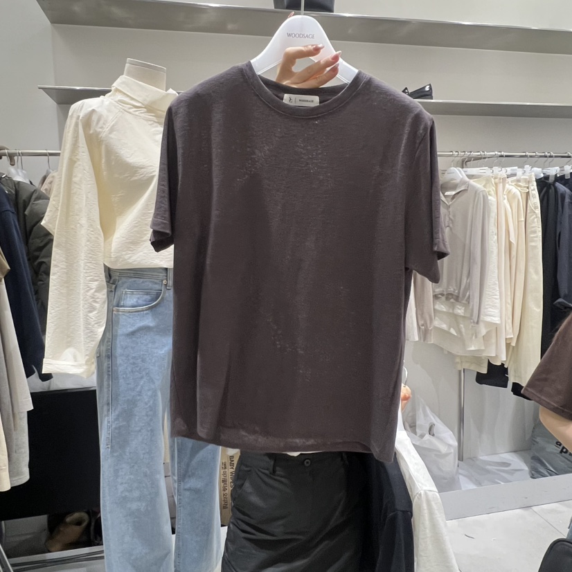 WOOD SAGE韓國代購女裝新款休閑26春夏時尚人氣真品熱賣T恤WOOD SAGET恤圖色3