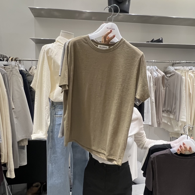 WOOD SAGE韓國代購女裝新款休閑26春夏時尚人氣真品熱賣T恤WOOD SAGET恤圖色5
