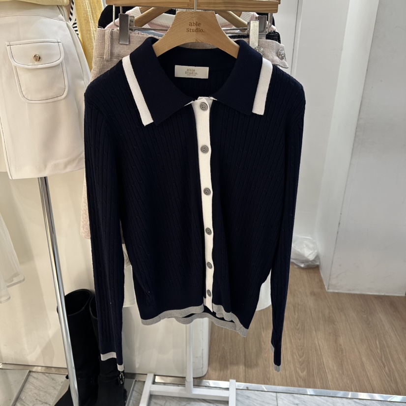 ABLESTUDIO韓國代購女裝新品人氣休閑時尚26春夏真品針織衫ABLESTUDIO針織衫圖色3