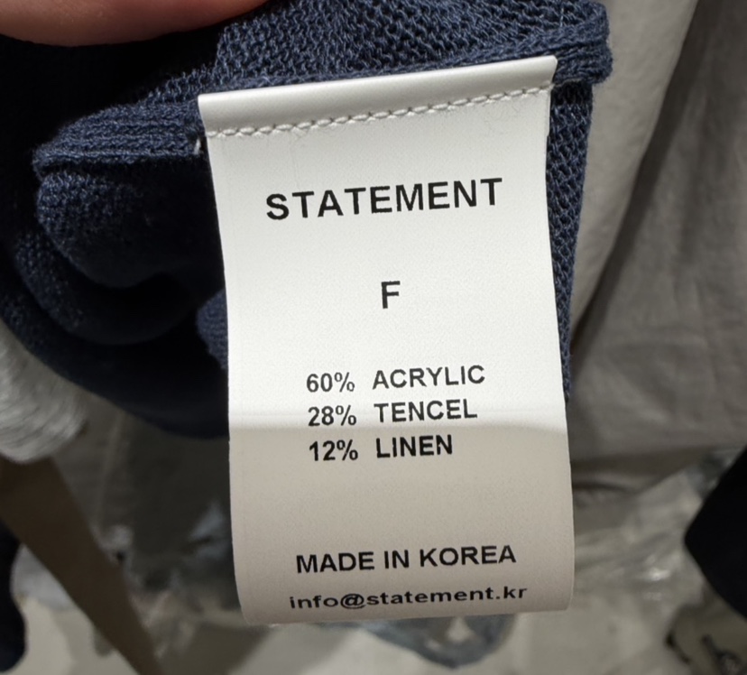 STATEMENT韓國代購女裝新款推薦休閑時尚職業真品人氣針織衫STATEMENT針織衫