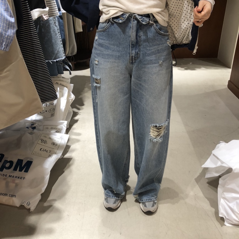 HEBON東大門直郵女士新品職業真品26春夏時尚休閑熱賣牛仔褲HEBON牛仔褲圖色1