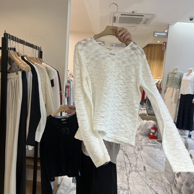 LA MAGIE FEMME東大門直郵女士新款真品熱賣推薦長袖T恤Lamagie Femme長袖T恤圖色3