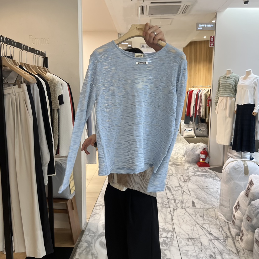 LA MAGIE FEMME東大門直郵女士新款真品熱賣推薦長袖T恤Lamagie Femme長袖T恤圖色4