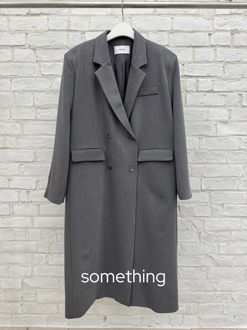 SOMETHING-L/FANCY韓國直郵女裝新品人氣中長款大衣長款SOMETHING-L/FANCY中長款大衣圖色2