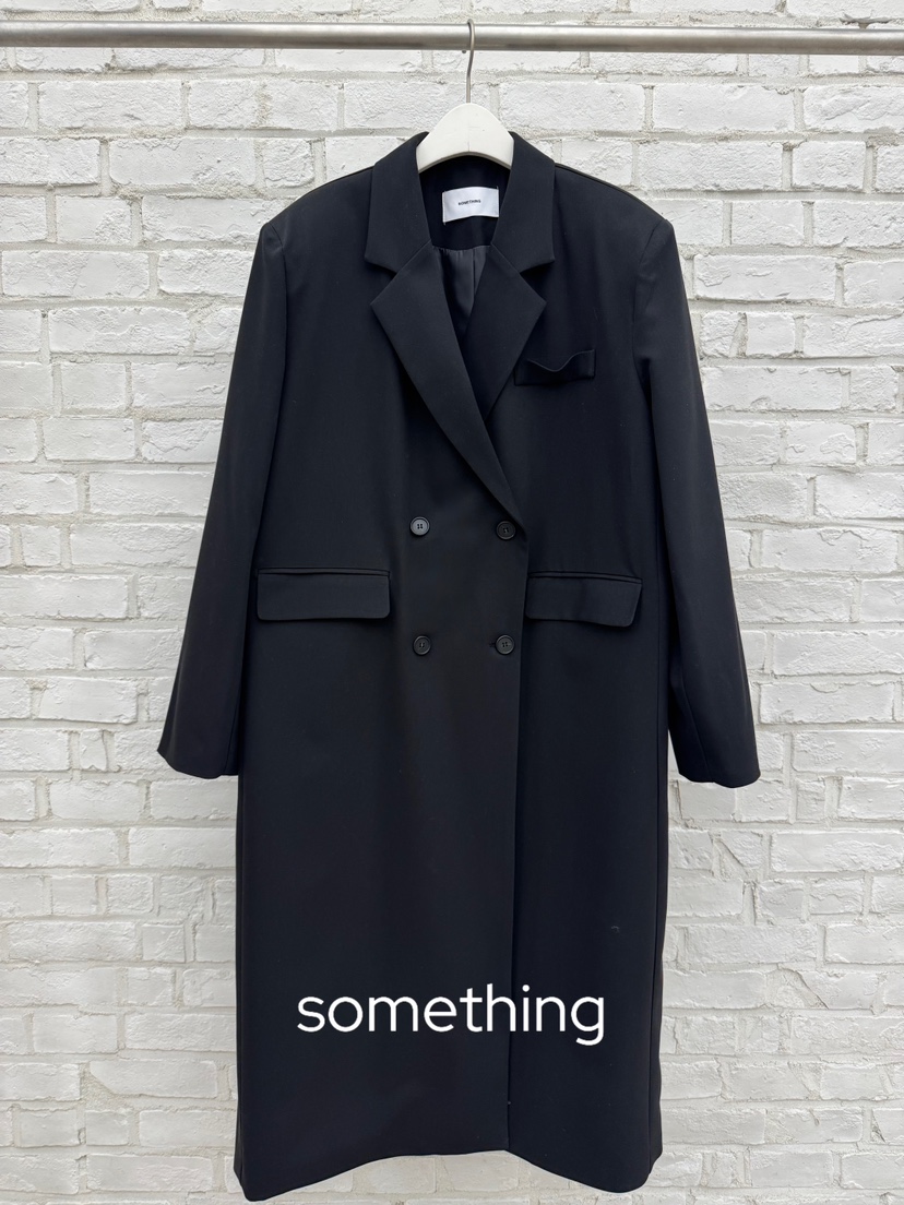 SOMETHING-L/FANCY韓國直郵女裝新品人氣中長款大衣長款SOMETHING-L/FANCY中長款大衣圖色3