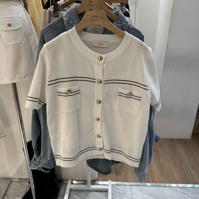 ABLESTUDIO東大門直郵女士新品休閑職業推薦熱賣26春夏T恤套裝ABLESTUDIOT恤圖色1