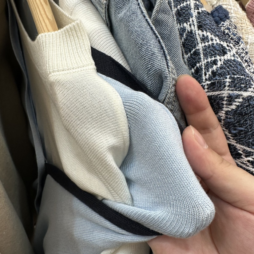 ABLESTUDIO東大門實拍女裝新款26春夏推薦針織衫假兩件V領ABLESTUDIO針織衫