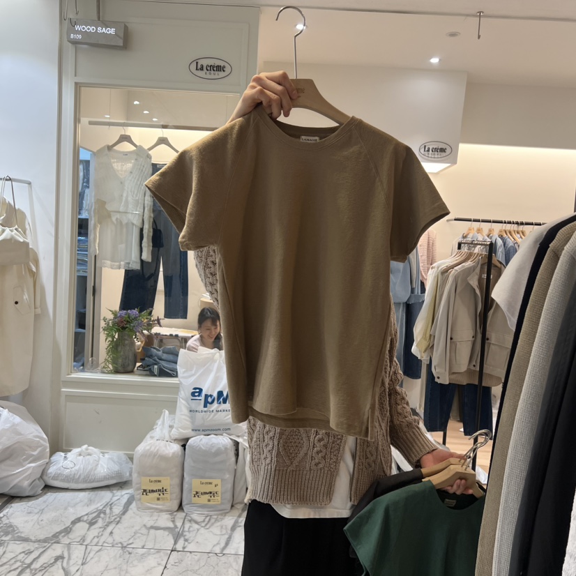 LA MAGIE FEMME東大門直郵女裝新款真品職業時尚熱賣T恤Lamagie FemmeT恤圖色1