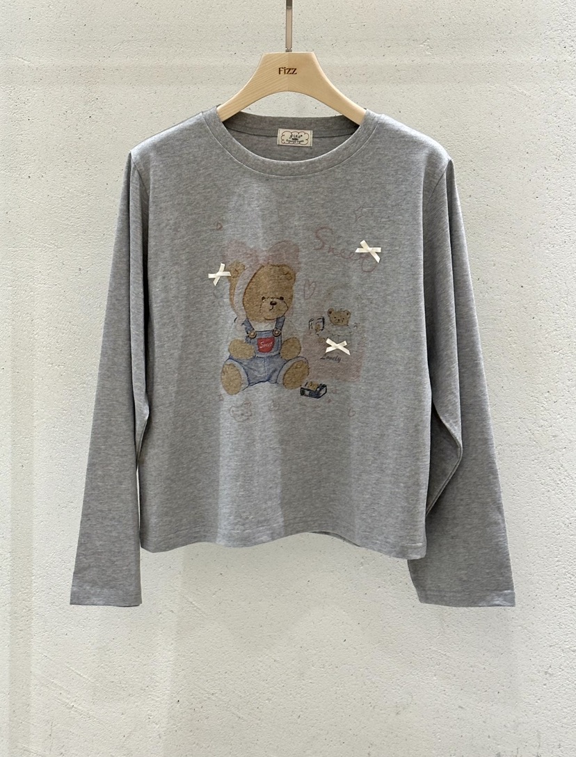 FIZZ韓國代購女裝新品時尚推薦真品26春夏人氣熱賣長袖T恤FIZZ長袖T恤圖色2