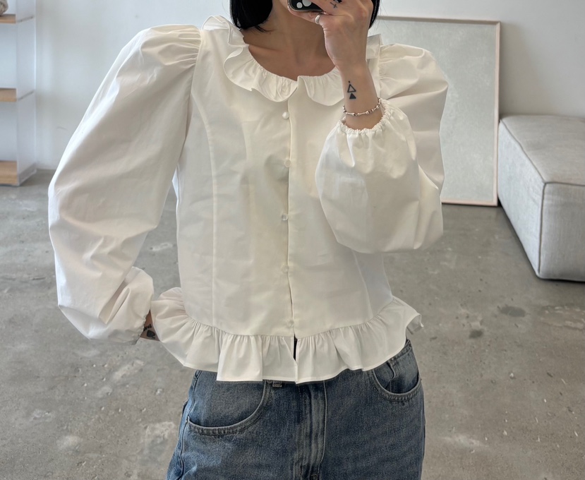 AMUSE SEOUL東大門直郵女裝新款職業熱賣26春夏襯衫蕾絲衫AMUSE SEOUL襯衫/蕾絲衫