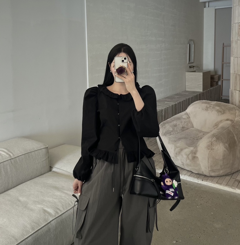 AMUSE SEOUL東大門直郵女裝新款職業熱賣26春夏襯衫蕾絲衫AMUSE SEOUL襯衫/蕾絲衫