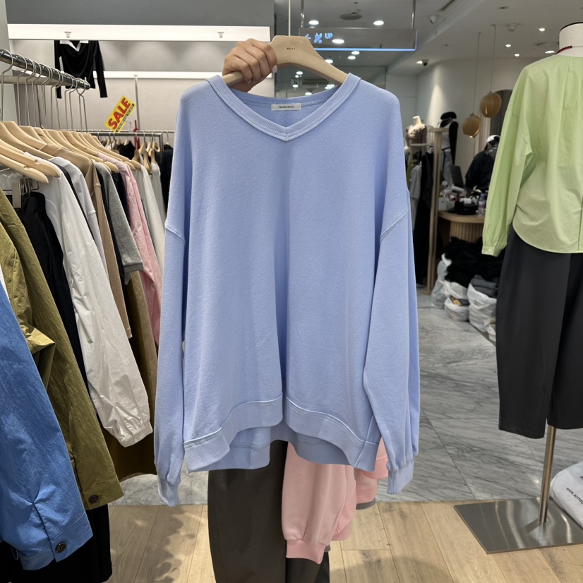 REVE-L韓國直郵女士新款休閑職業26春夏真品推薦衛衣V領REVE-L衛衣圖色1