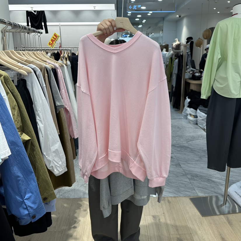 REVE-L韓國直郵女士新款休閑職業26春夏真品推薦衛衣V領REVE-L衛衣圖色2