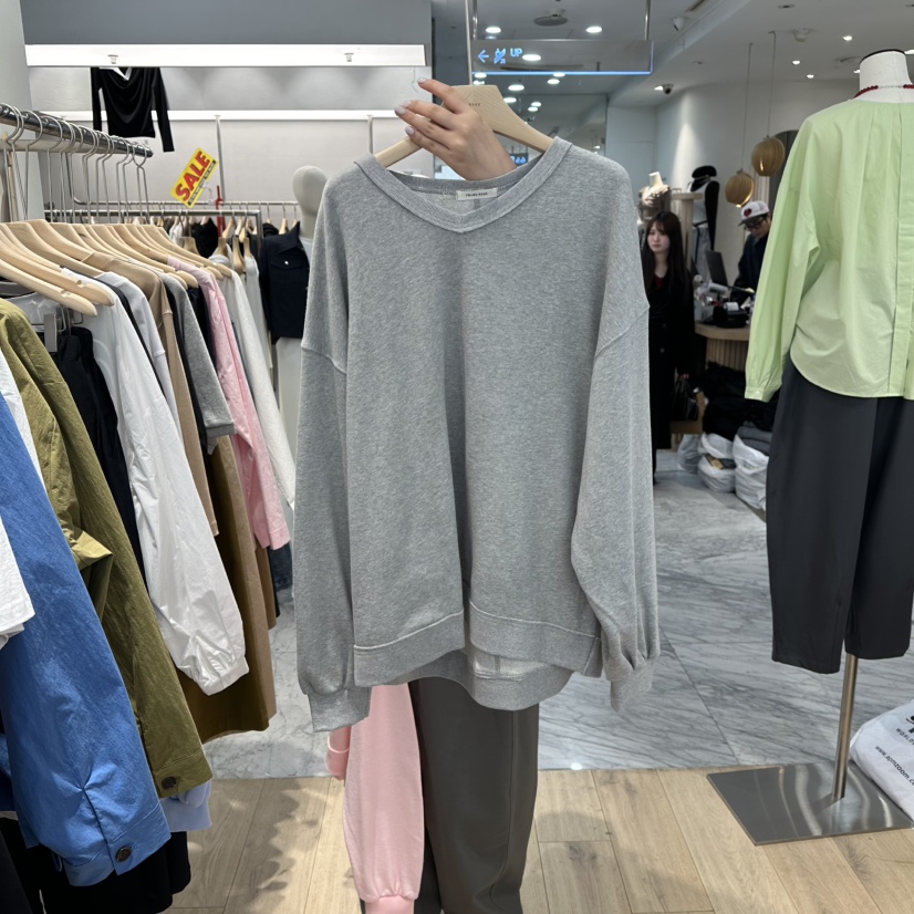 REVE-L韓國直郵女士新款休閑職業26春夏真品推薦衛衣V領REVE-L衛衣圖色3