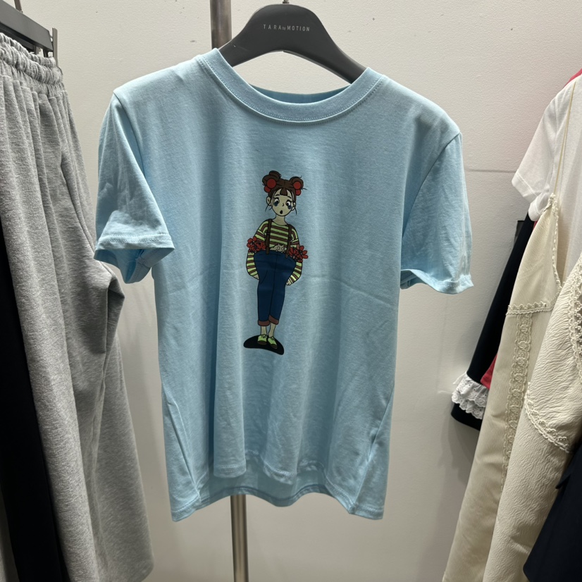 TARABY MOTION東大門實拍女士新品真品時尚職業26春夏T恤TARABY MOTIONT恤圖色1