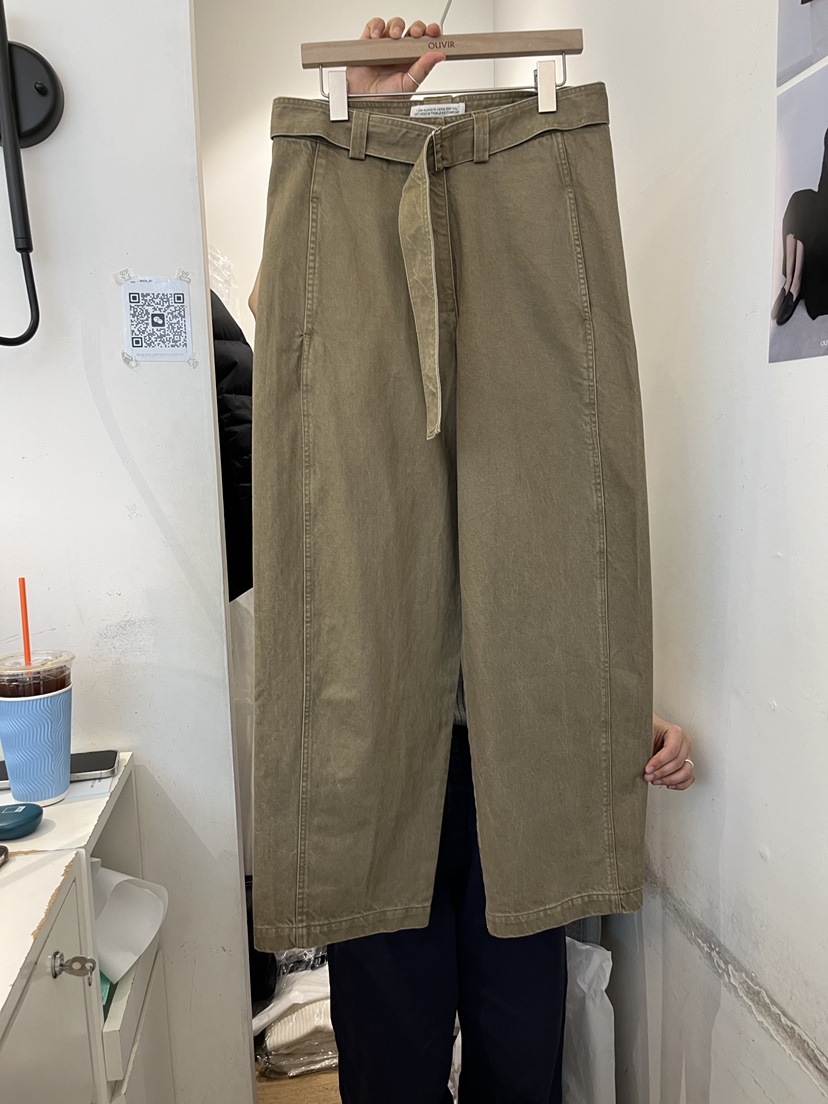 OUVIR東大門直郵女裝新品職業真品26春夏休閑褲含腰帶系帶O.V.R/OUVIR休閑褲圖色2