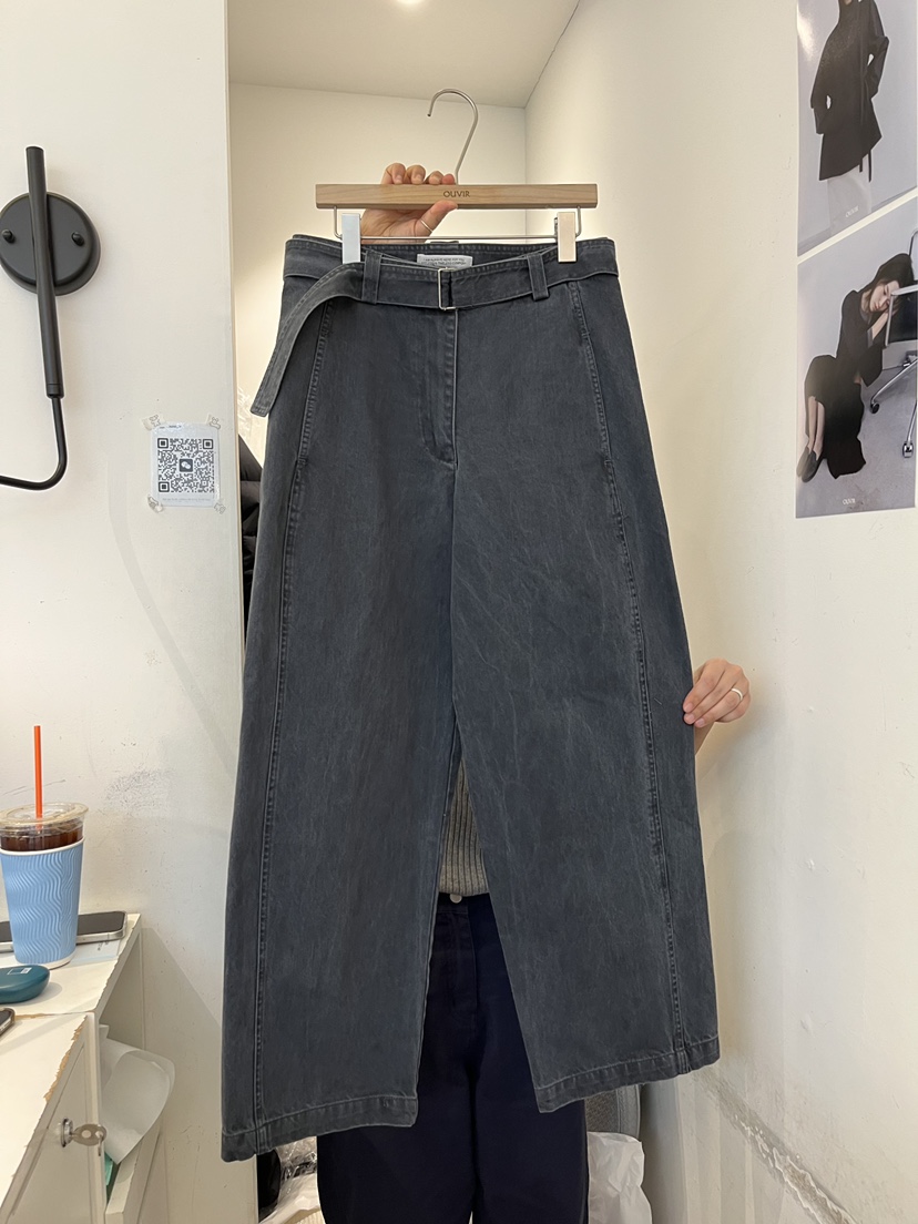 OUVIR東大門直郵女裝新品職業真品26春夏休閑褲含腰帶系帶O.V.R/OUVIR休閑褲圖色3