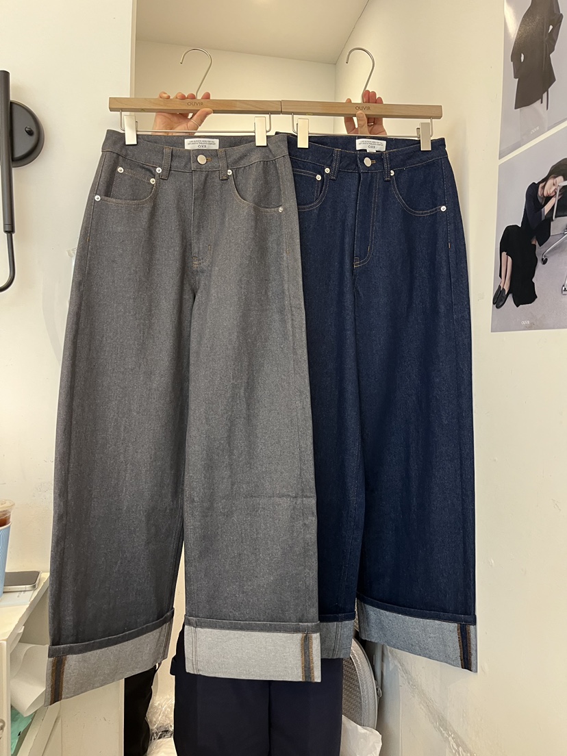 OUVIR東大門實拍女裝新款職業熱賣人氣真品時尚26春夏牛仔褲O.V.R/OUVIR牛仔褲