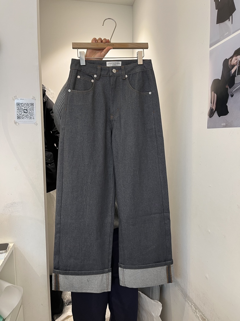 OUVIR東大門實拍女裝新款職業熱賣人氣真品時尚26春夏牛仔褲O.V.R/OUVIR牛仔褲圖色1