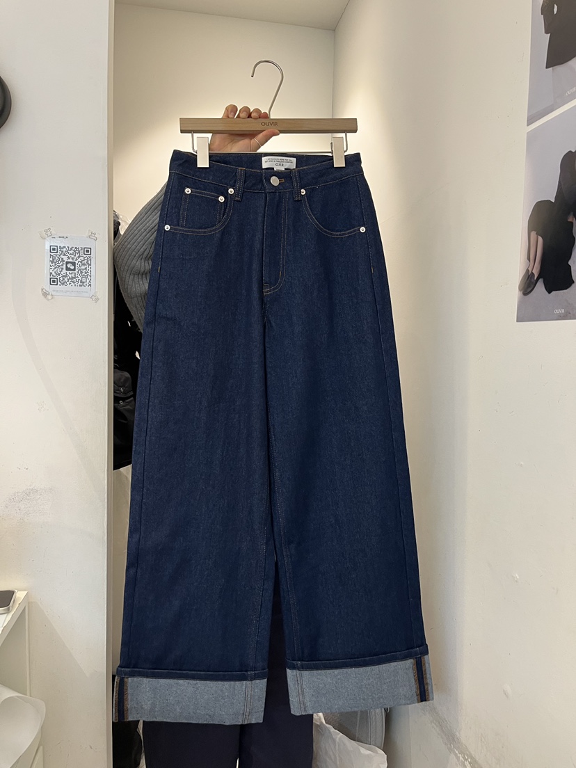 OUVIR東大門實拍女裝新款職業熱賣人氣真品時尚26春夏牛仔褲O.V.R/OUVIR牛仔褲圖色2