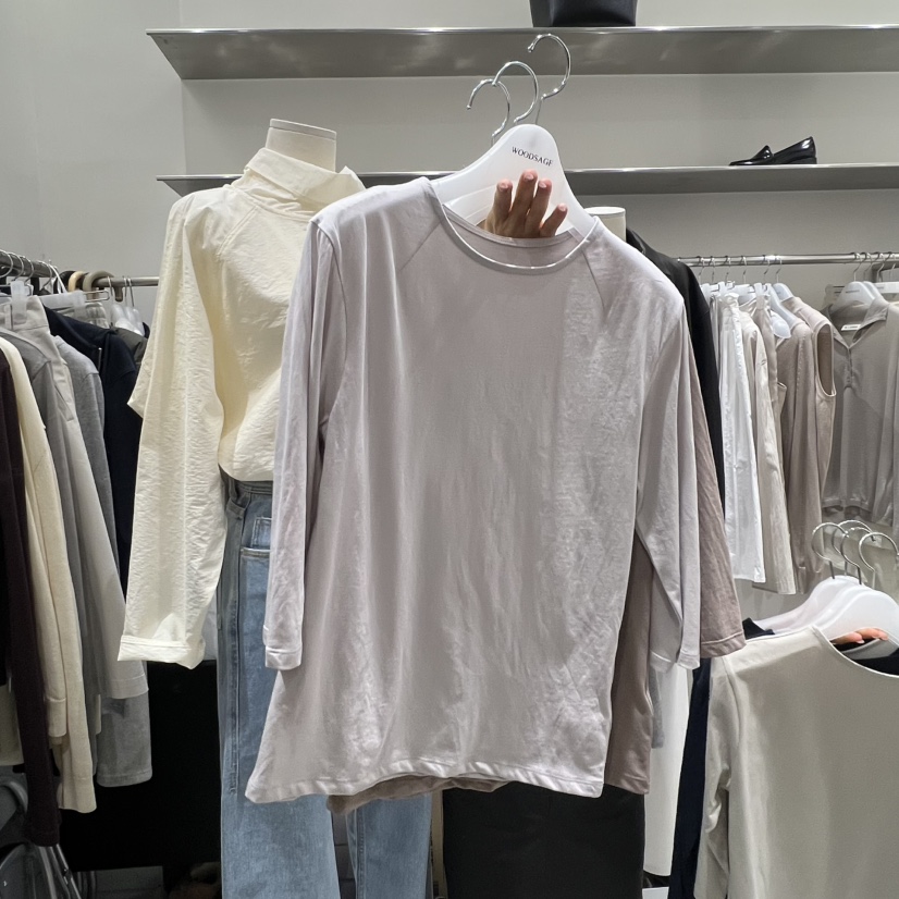WOOD SAGE韓國代購女士新品時尚26春夏推薦休閑熱賣長袖T恤WOOD SAGE長袖T恤圖色5