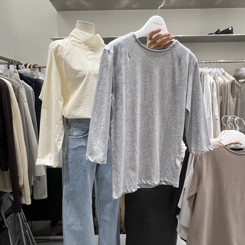 WOOD SAGE韓國代購女士新品時尚26春夏推薦休閑熱賣長袖T恤WOOD SAGE長袖T恤圖色7