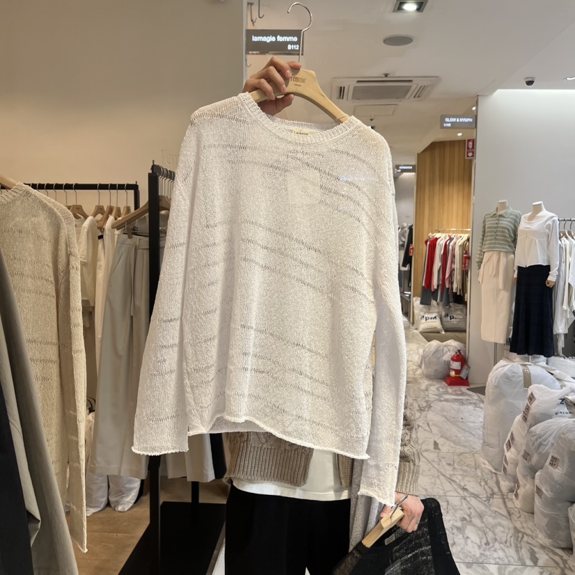 LA MAGIE FEMME東大門實拍女士新品休閑真品人氣針織衫Lamagie Femme針織衫圖色4