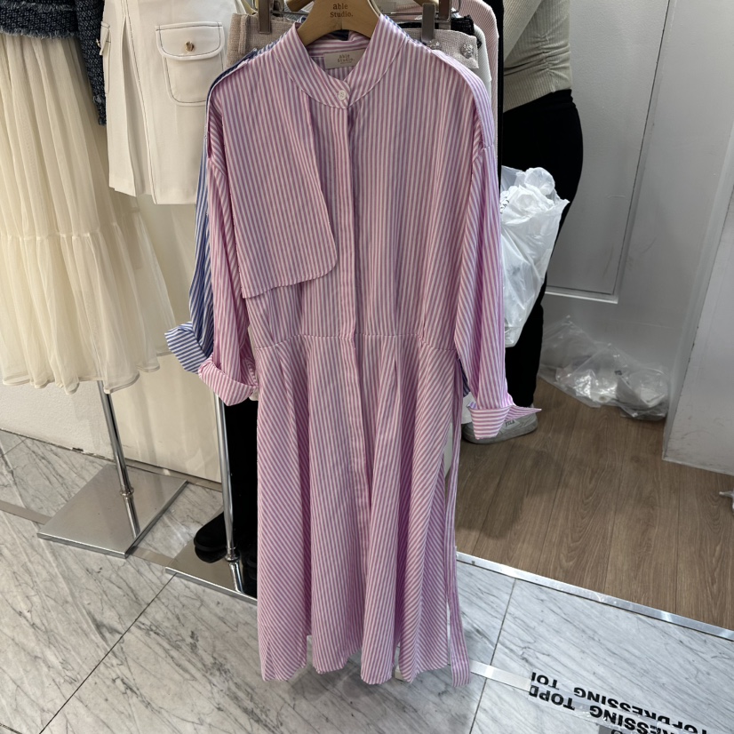 ABLESTUDIO東大門實拍女士新款人氣熱賣真品時尚連衣裙腰帶ABLESTUDIO連衣裙圖色1