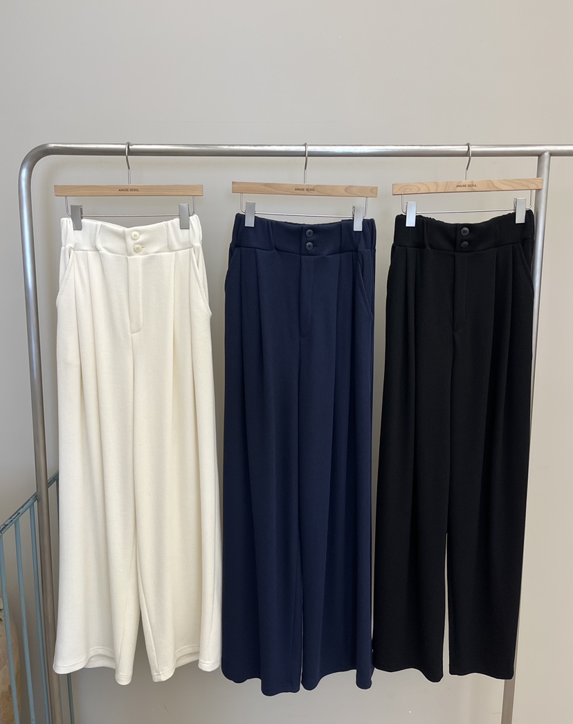 AMUSE SEOUL韓國直郵女裝新品休閑26春夏真品休閑褲紐扣AMUSE SEOUL休閑褲