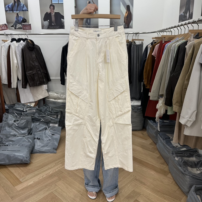 NOWHERE韓國代購女裝新款真品推薦26春夏休閑休閑褲工裝褲NOWHERE休閑褲圖色1