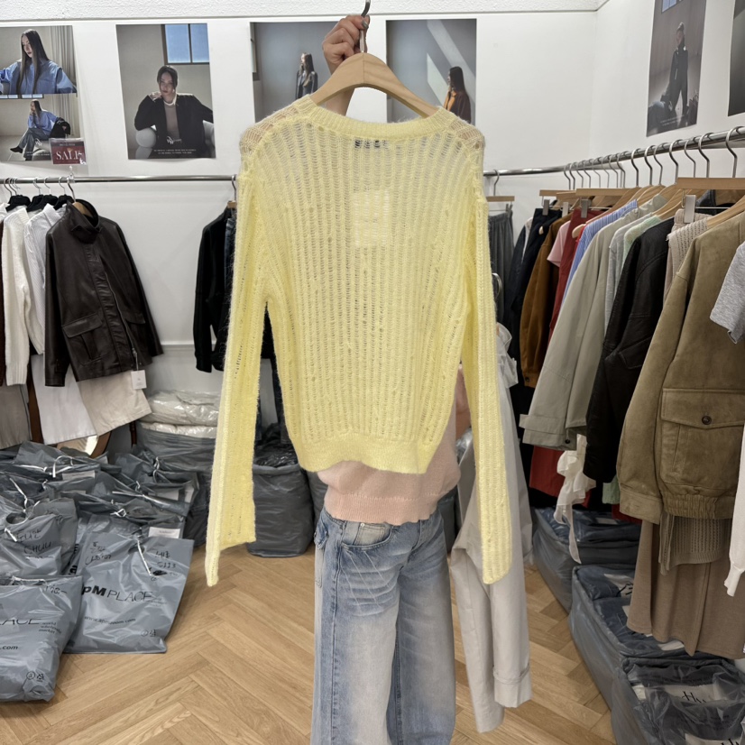 NOWHERE韓國直郵女裝新品職業休閑熱賣26春夏時尚人氣針織衫NOWHERE針織衫