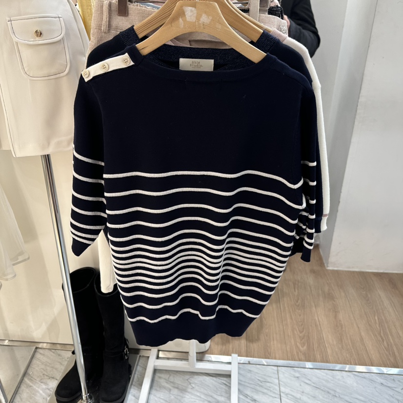 ABLESTUDIO韓國直郵女裝新款職業人氣26春夏時尚針織衫紐扣ABLESTUDIO針織衫