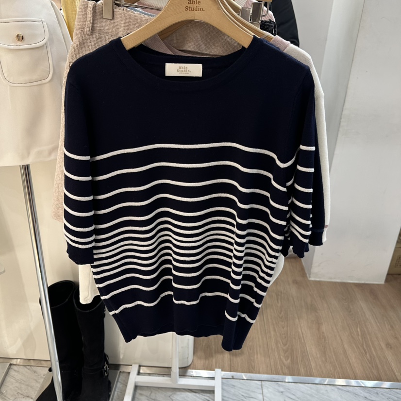 ABLESTUDIO韓國直郵女裝新款職業人氣26春夏時尚針織衫紐扣ABLESTUDIO針織衫圖色1