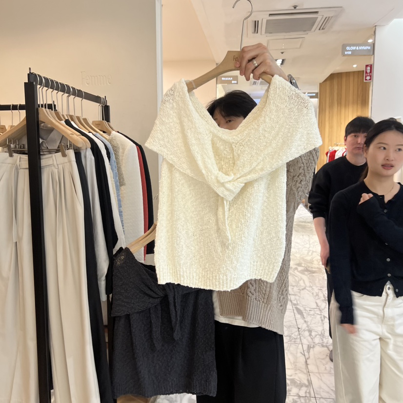 LA MAGIE FEMME韓國代購女士新品26春夏真品人氣針織衫Lamagie Femme針織衫圖色2