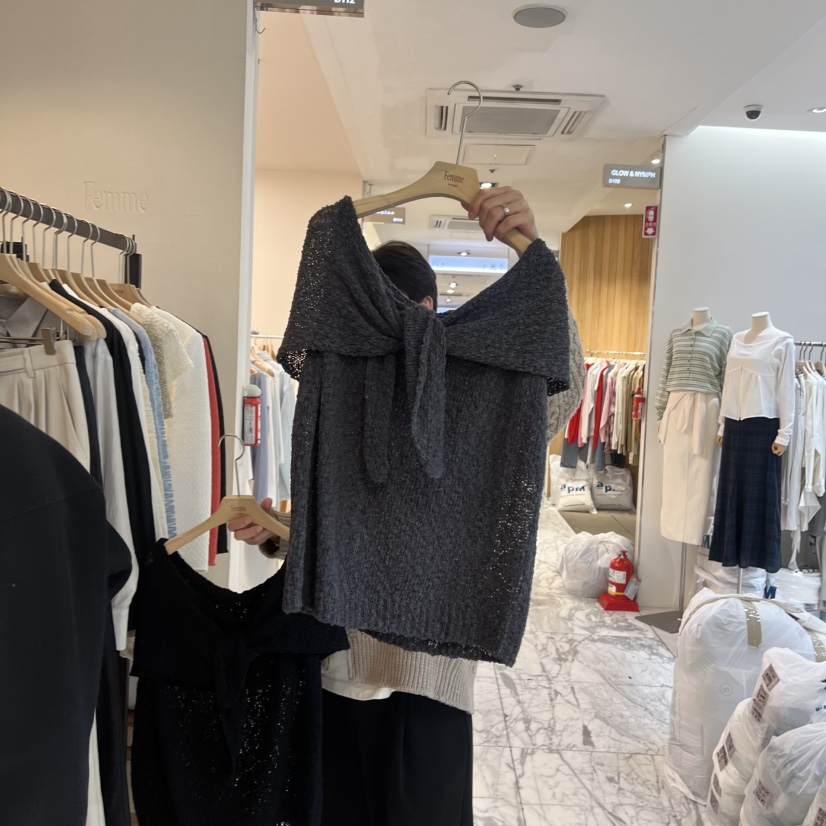 LA MAGIE FEMME韓國代購女士新品26春夏真品人氣針織衫Lamagie Femme針織衫圖色3