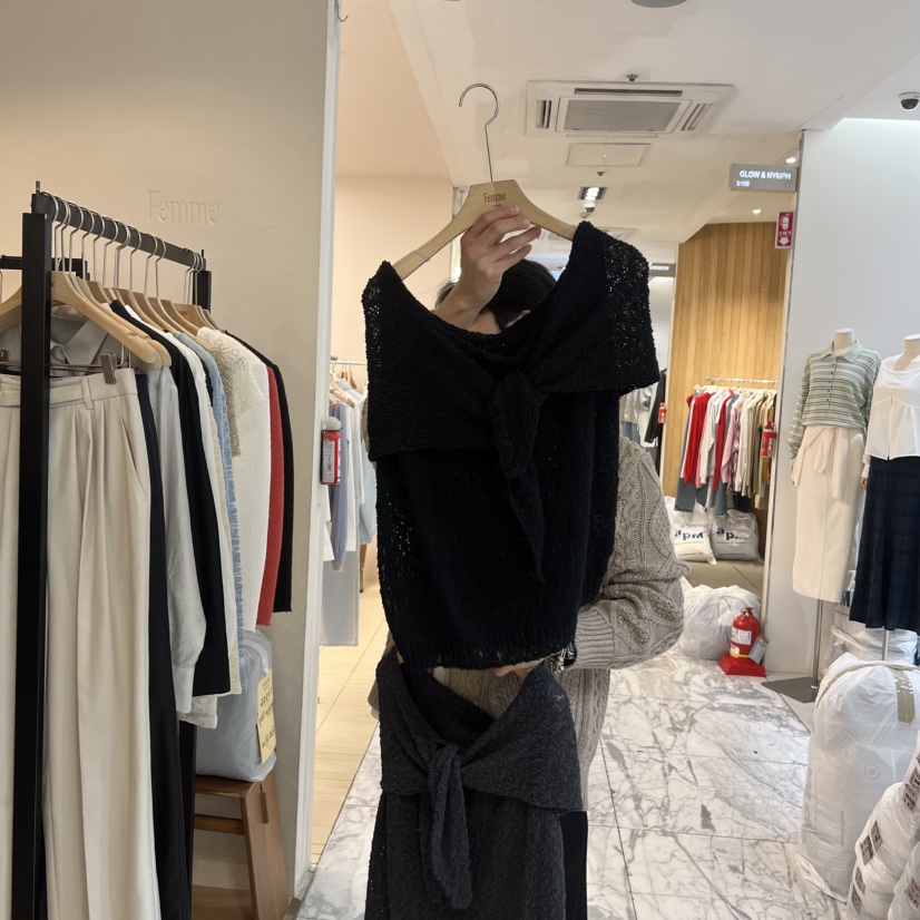 LA MAGIE FEMME韓國代購女士新品26春夏真品人氣針織衫Lamagie Femme針織衫圖色4