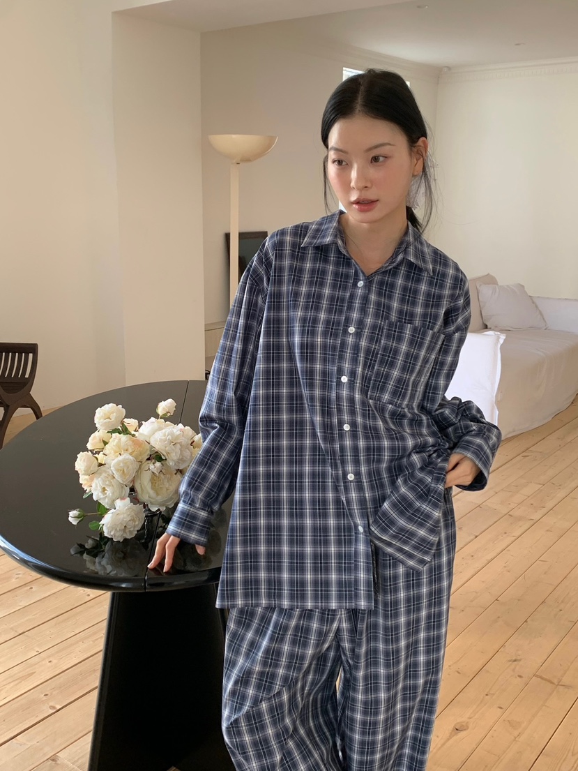 LOVE MY SANTA東大門代購女士新款職業推薦襯衫蕾絲衫格紋Santa/LOVE MY SANTA襯衫/蕾絲衫圖色1