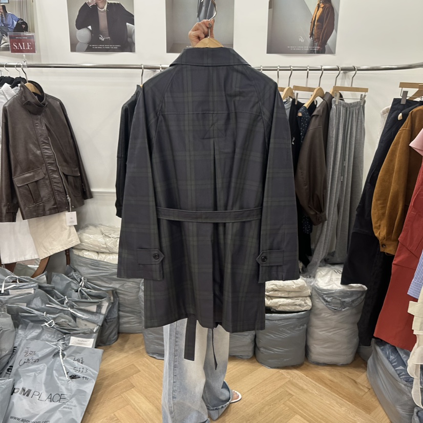 NOWHERE東大門代購女裝新品時尚職業推薦26春夏真品長款風衣NOWHERE長款風衣