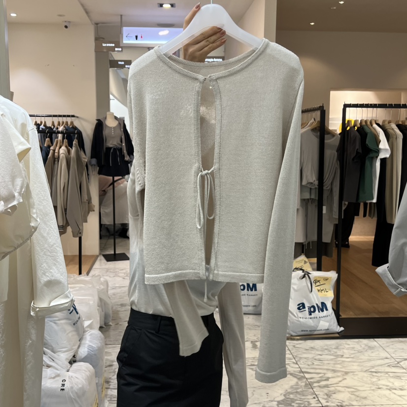 WOOD SAGE東大門實拍女裝新品26春夏職業休閑時尚針織衫WOOD SAGE針織衫圖色1