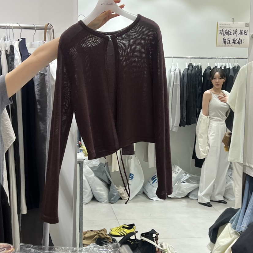 WOOD SAGE東大門實拍女裝新品26春夏職業休閑時尚針織衫WOOD SAGE針織衫圖色3