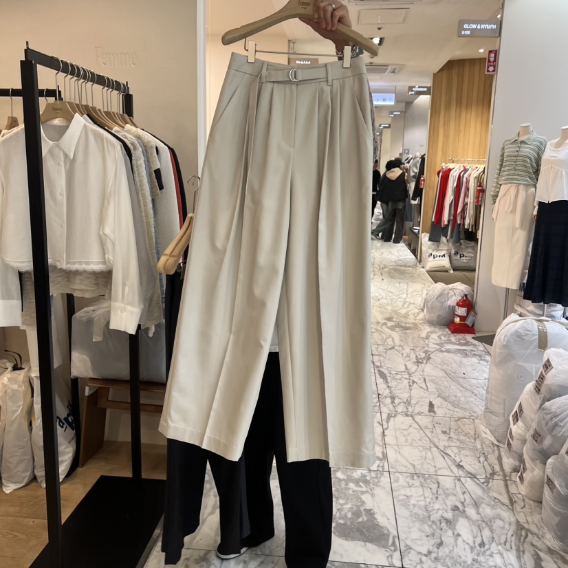 LA MAGIE FEMME韓國代購女裝新款時尚休閑真品職業休閑褲Lamagie Femme休閑褲圖色1